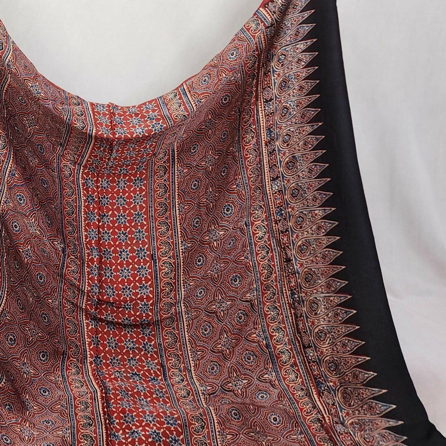 Ajrakh Saree - Shravya
