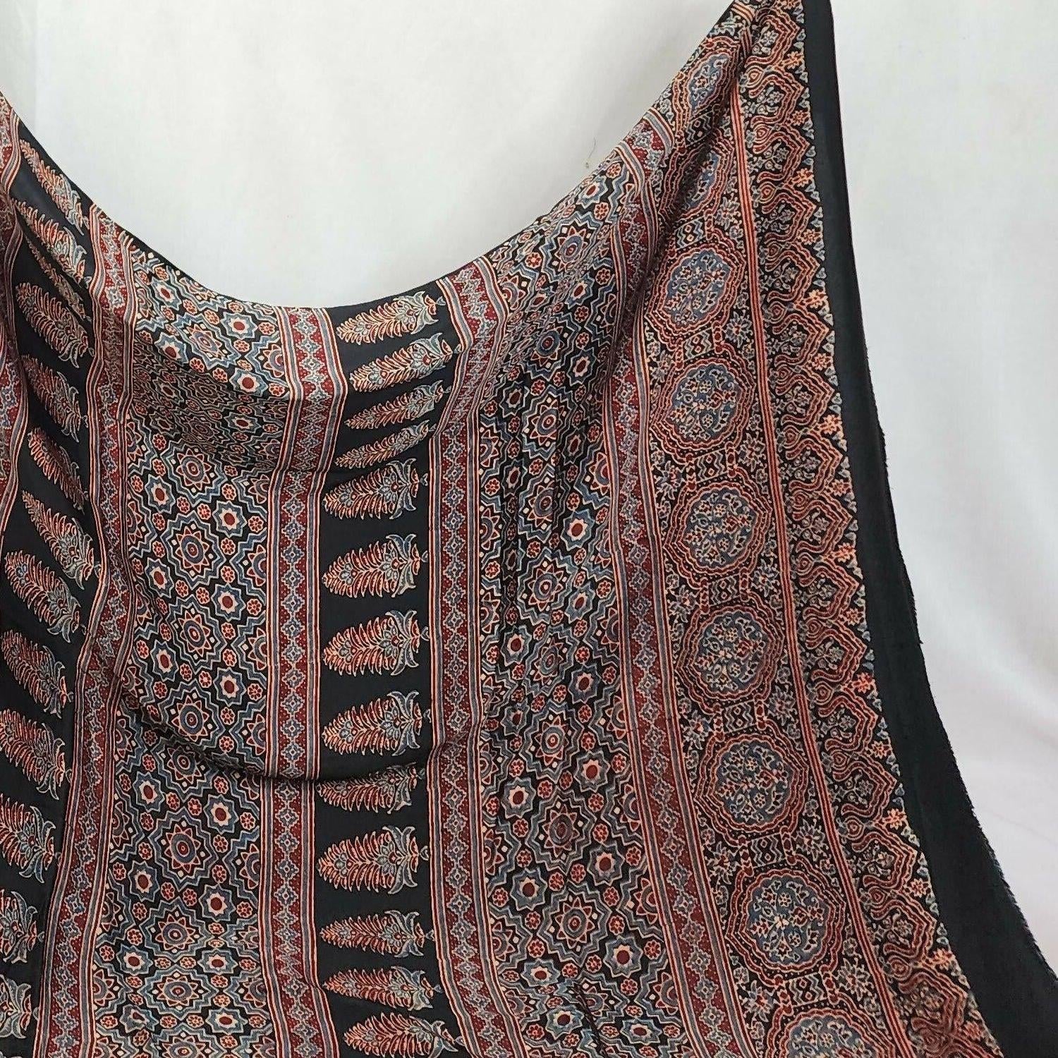 Ajrakh Saree - Anvaya