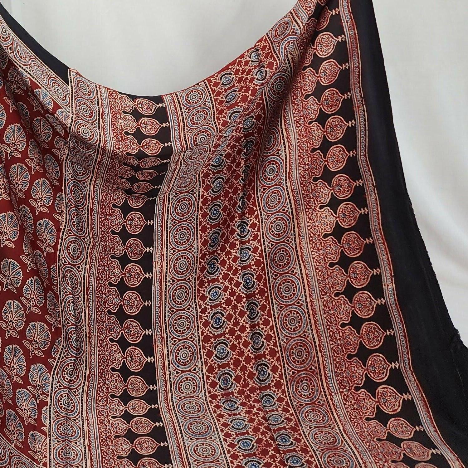 Ajrakh Saree - Kaavya