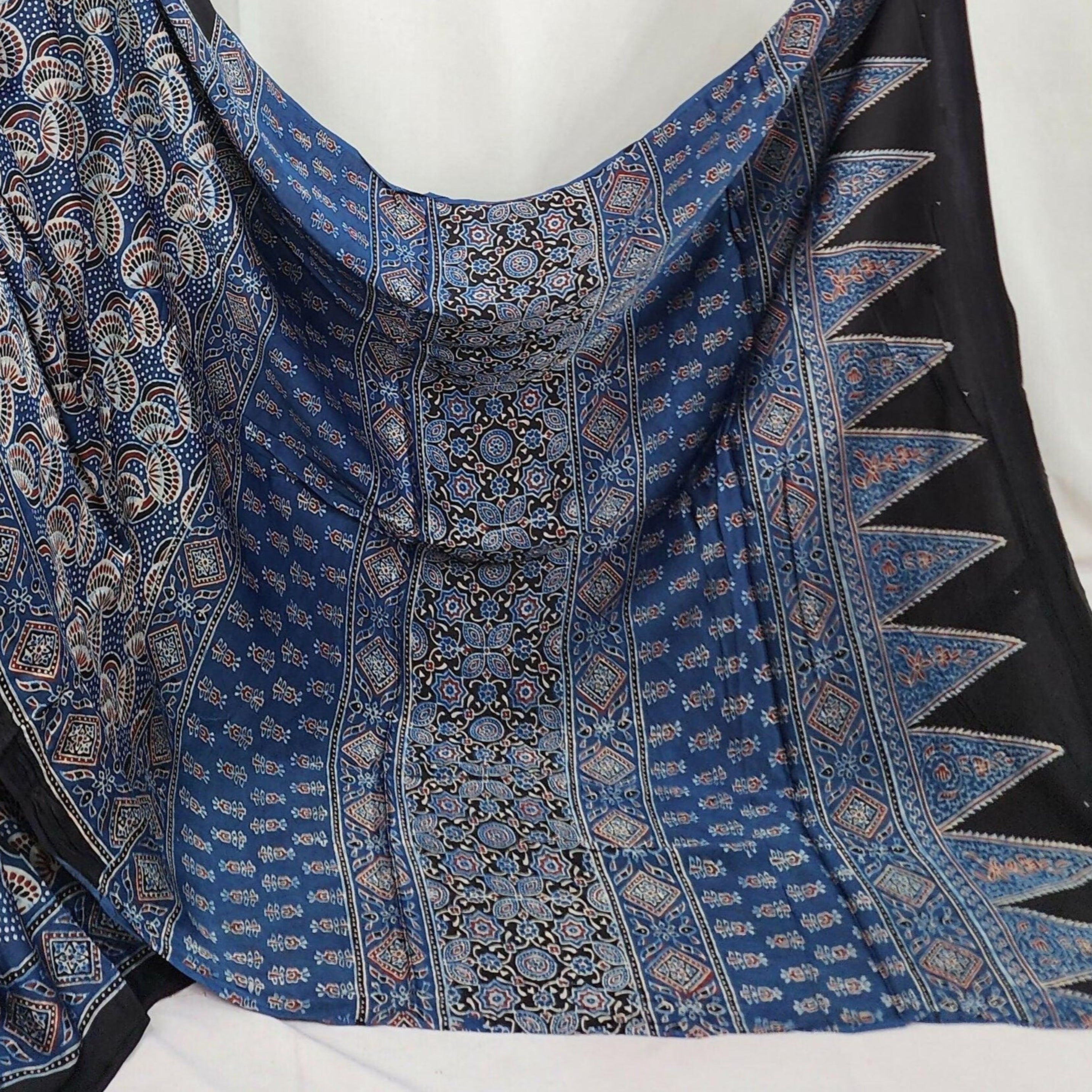 Ajrakh Saree - Sanjh Sugandha