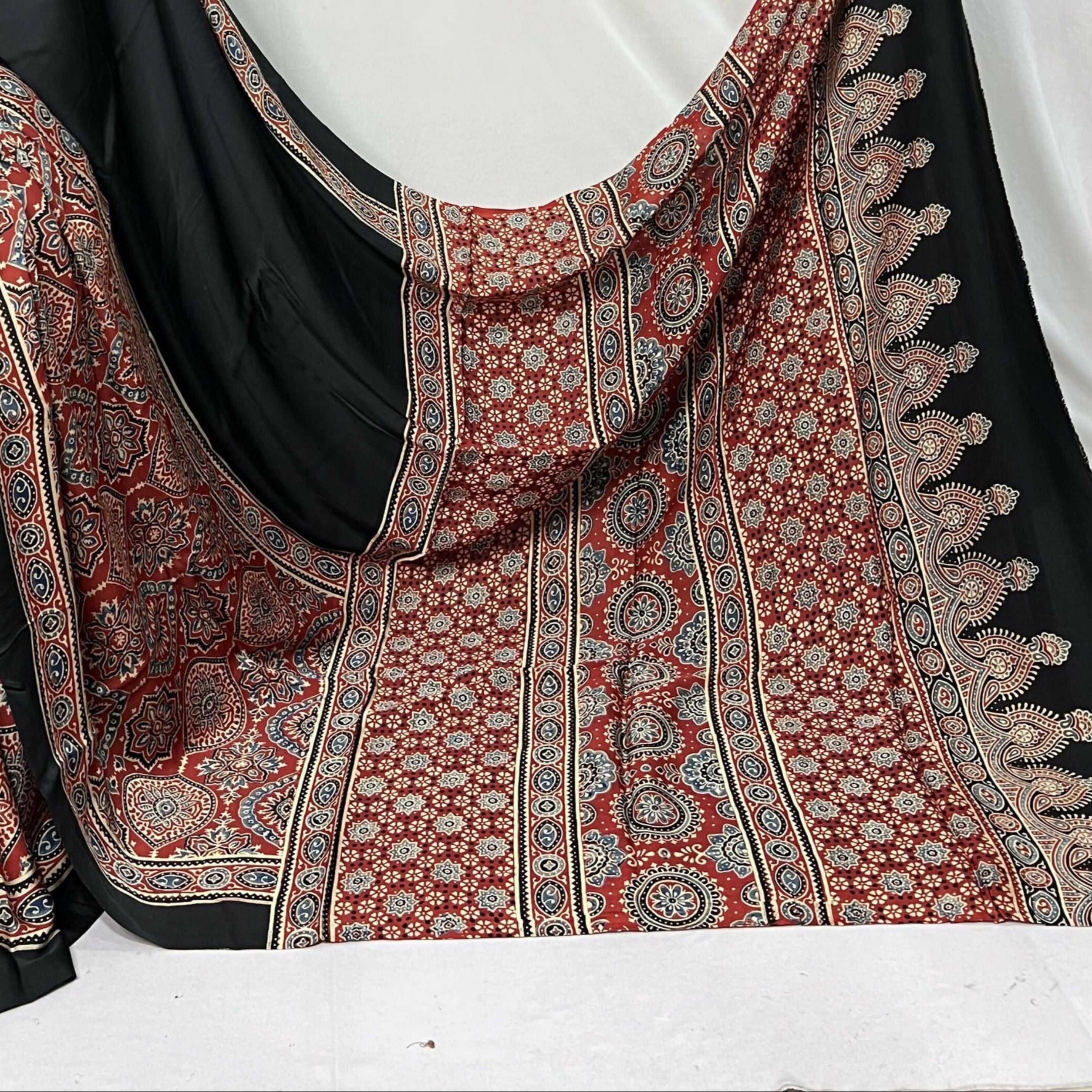 Ajrakh Saree - Aaranya