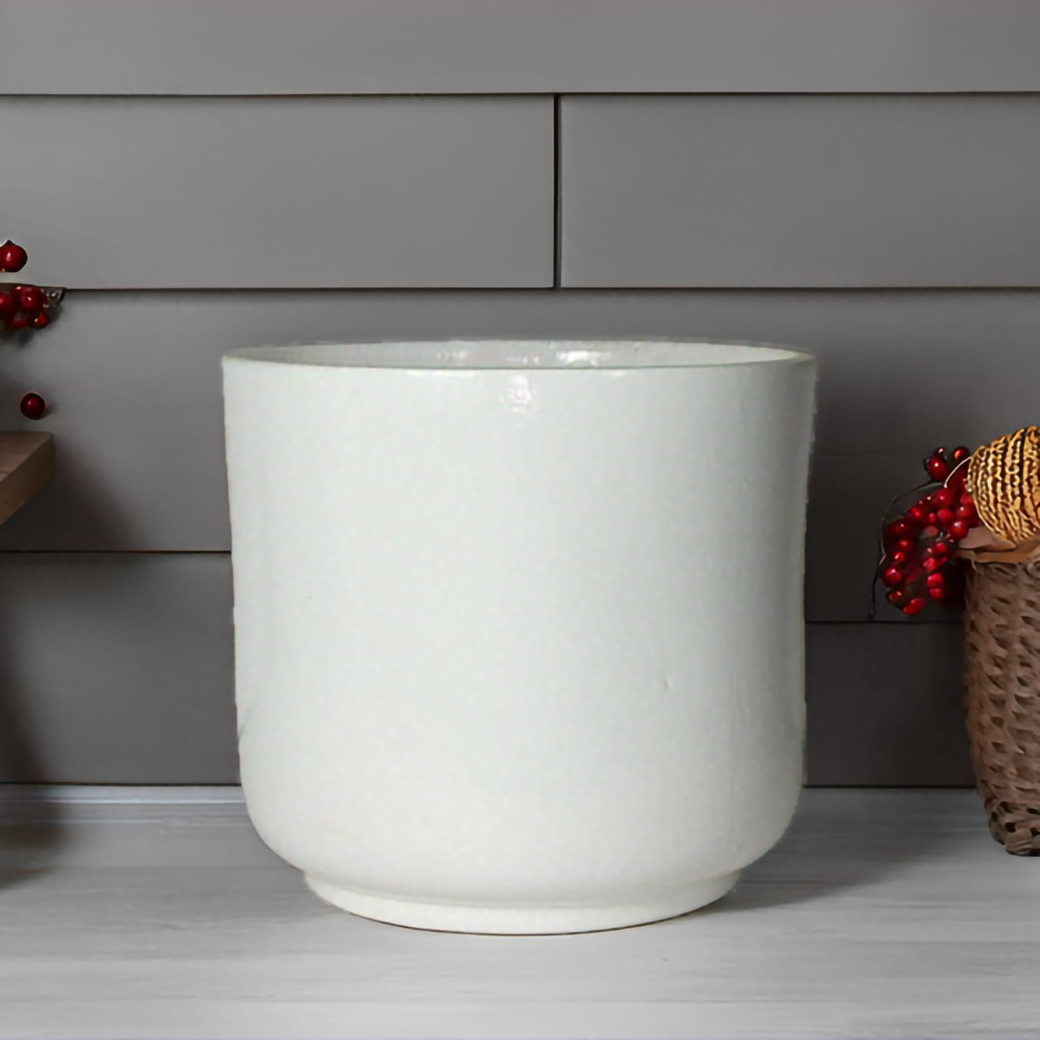 Orin Big White Ceramic Pot