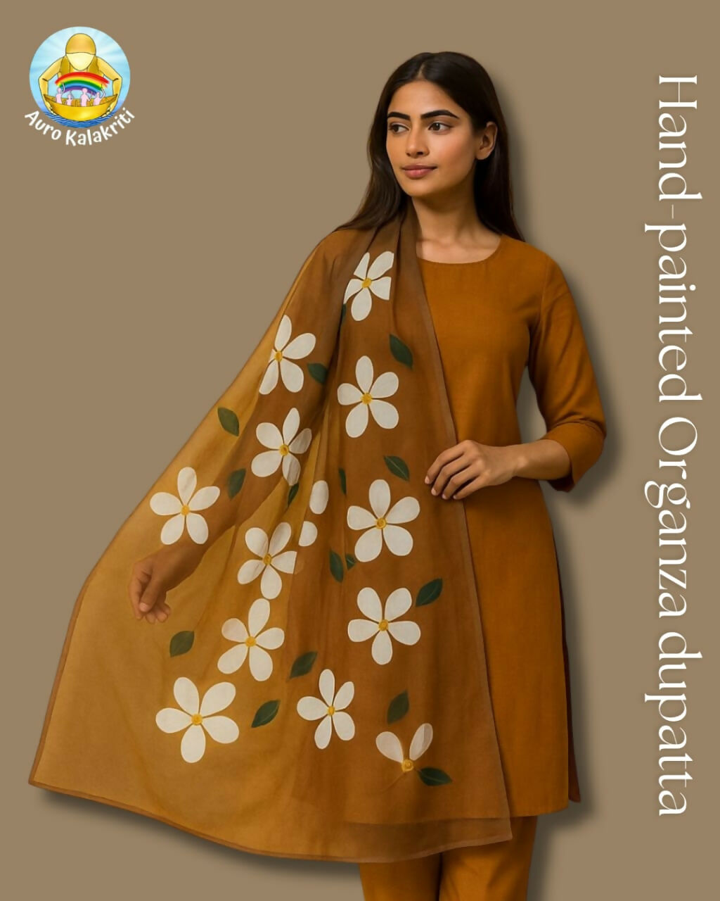 Marigold Petal Dupatta- A Touch of Tradition in Every Stroke