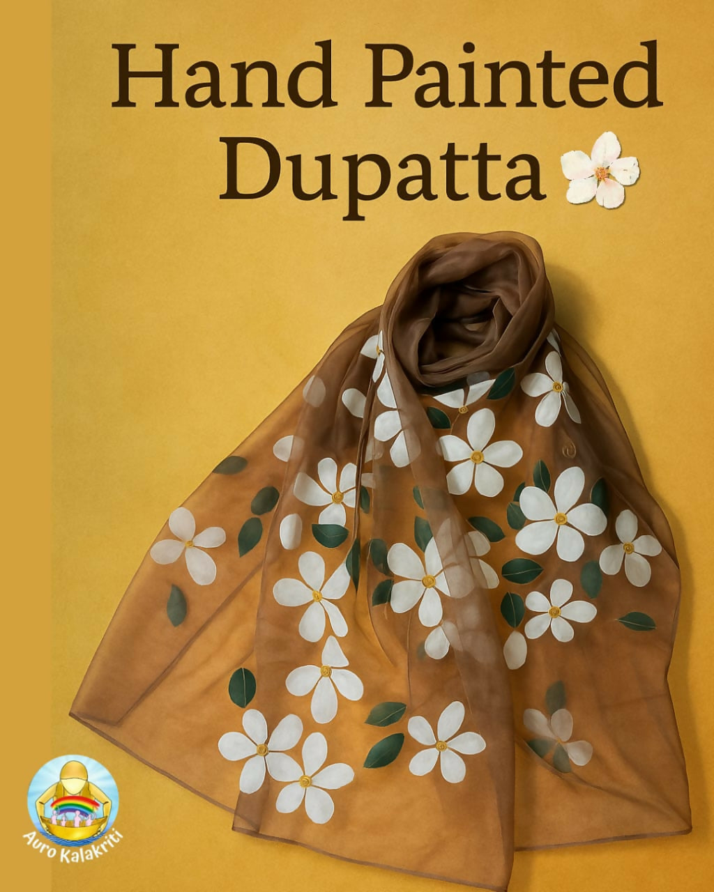 Marigold Petal Dupatta- A Touch of Tradition in Every Stroke