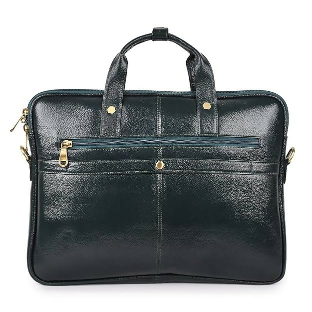 FERNWEH Leather Laptop Messenger Bag for Men & Women – Fits Laptops/MacBooks up to 15.6" – Leather Office Bag with Padded Laptop Compartment – Crossbody Shoulder Bag