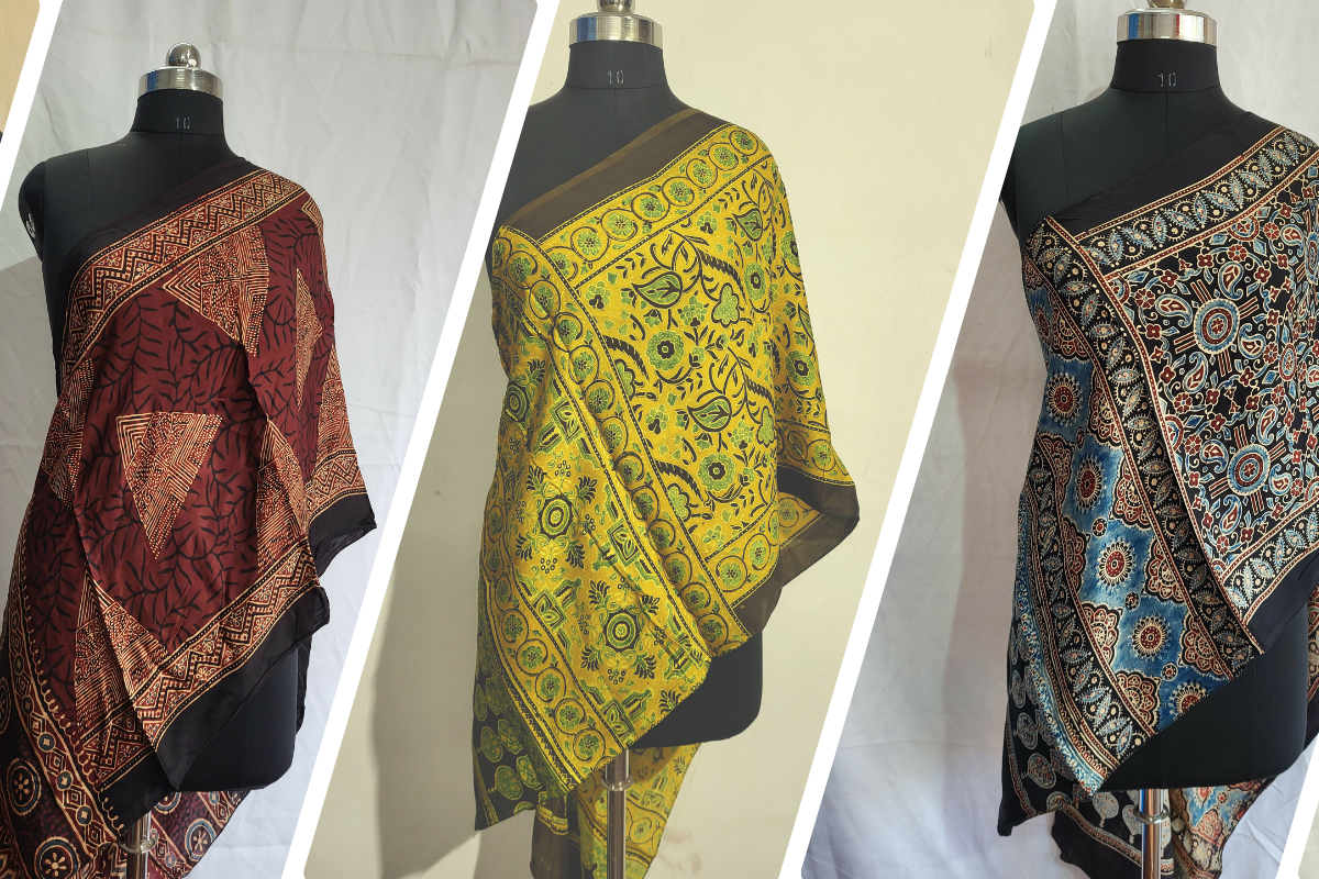 Ajrakh Sarees Online in India: Traditional Prints for Modern Women