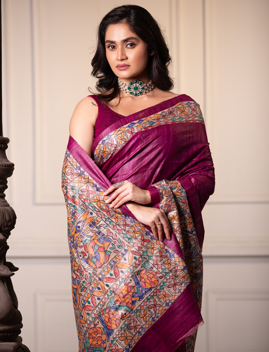 Cavirk’s Madhubani Painting Sarees: A Cultural Gem