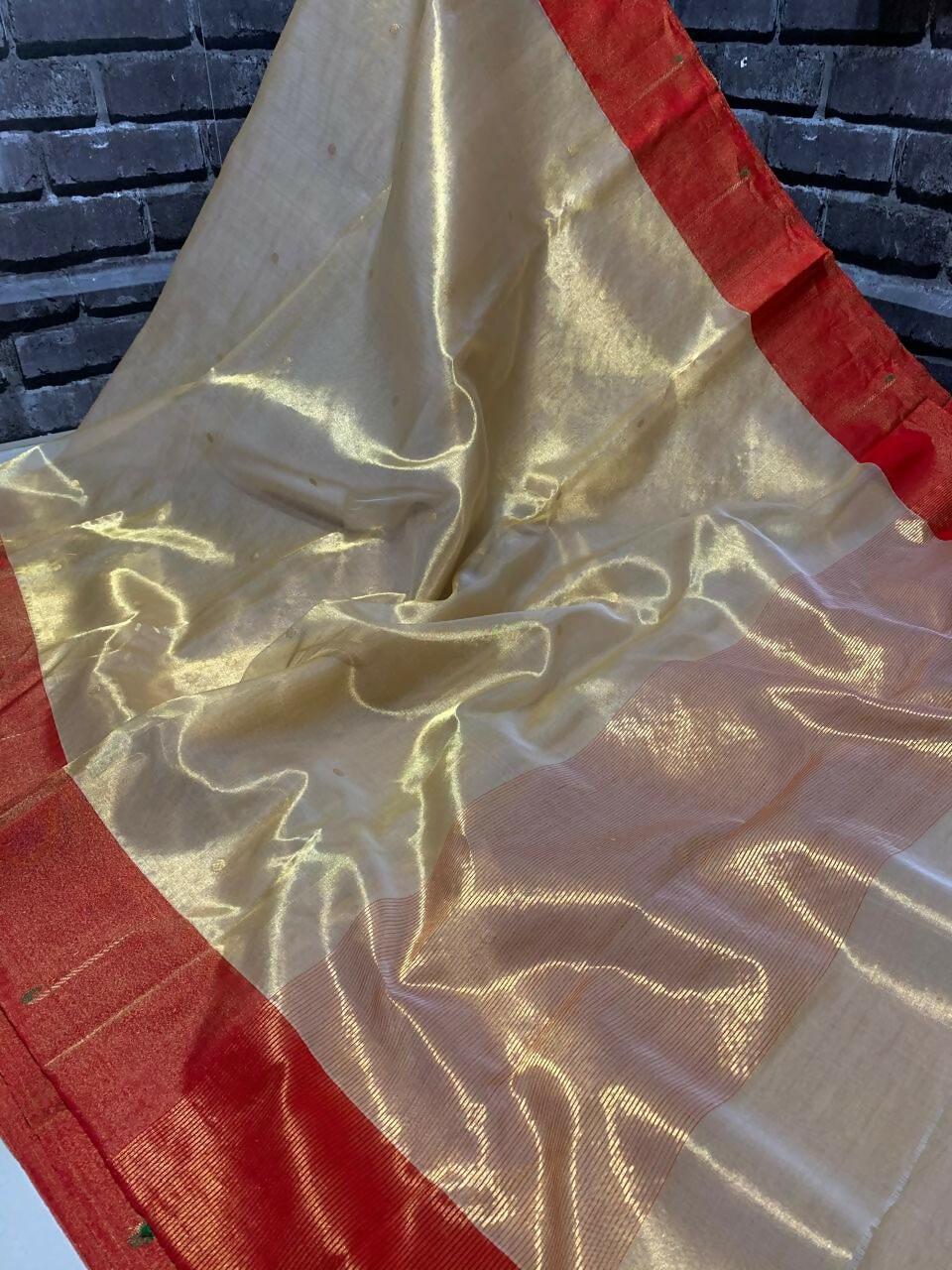 Golden Kora Saree
