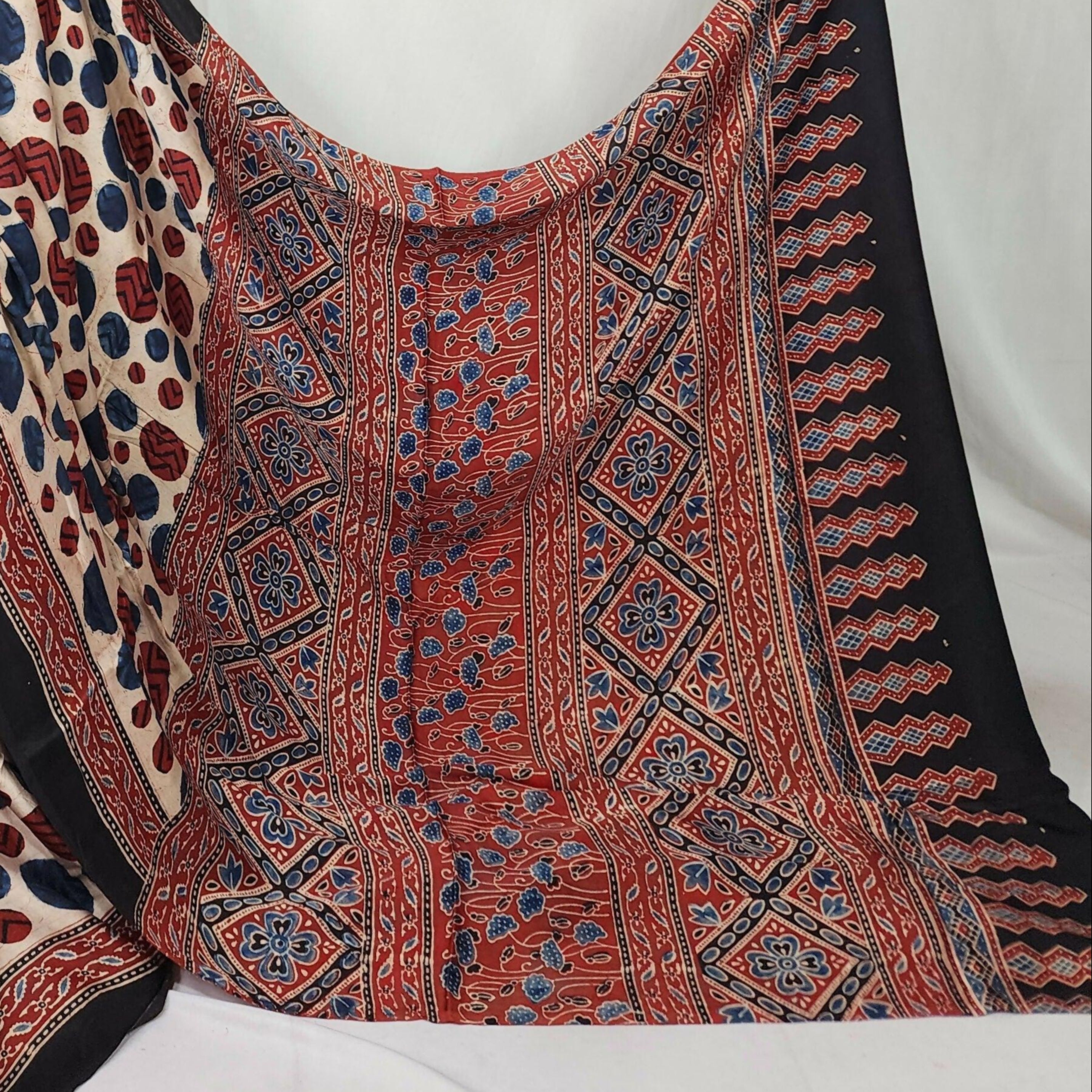 Ajrakh Saree - Shringaara