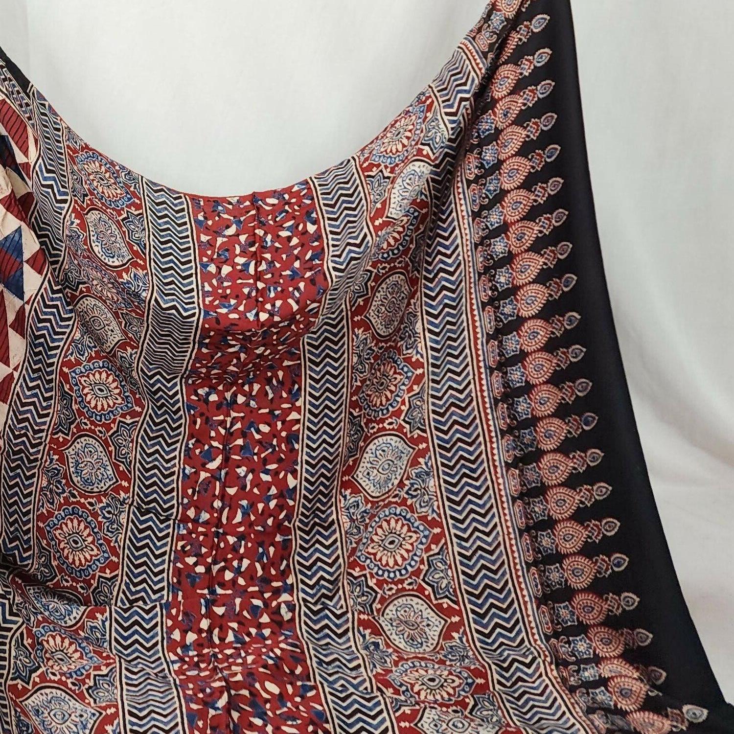 Ajrakh Saree - Pratibha
