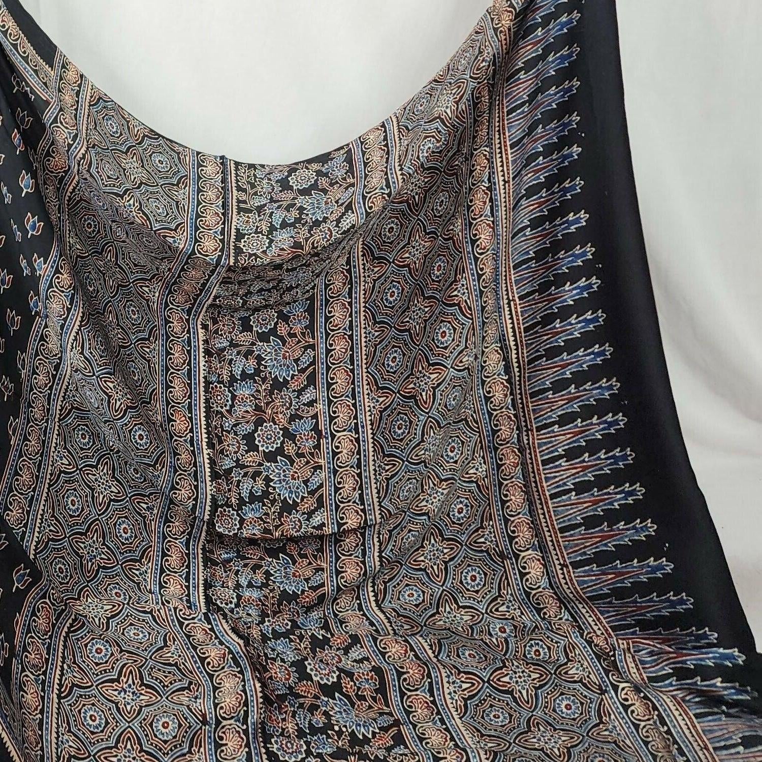 Ajrakh Saree - Echoes of Kutch