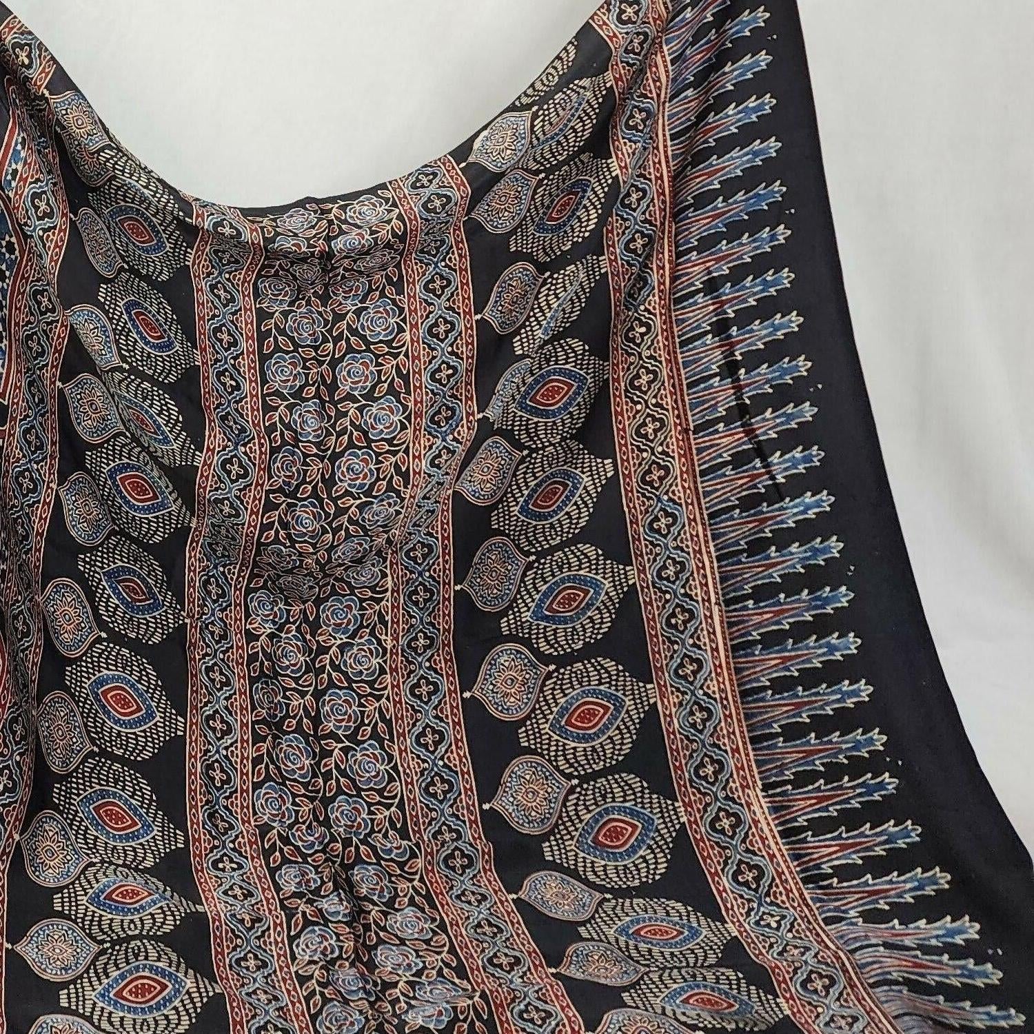 Ajrakh Saree - Charita