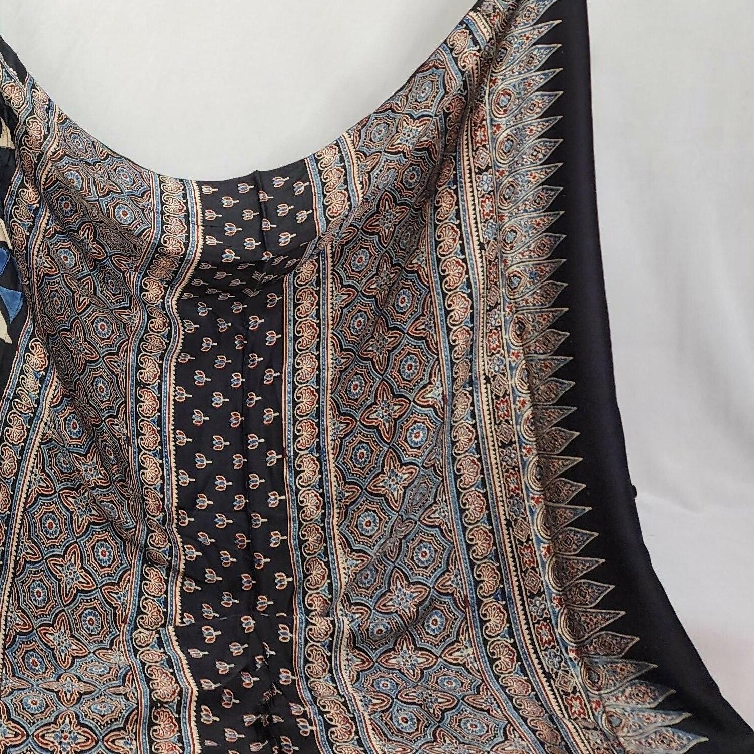 Ajrakh Saree - Varnika