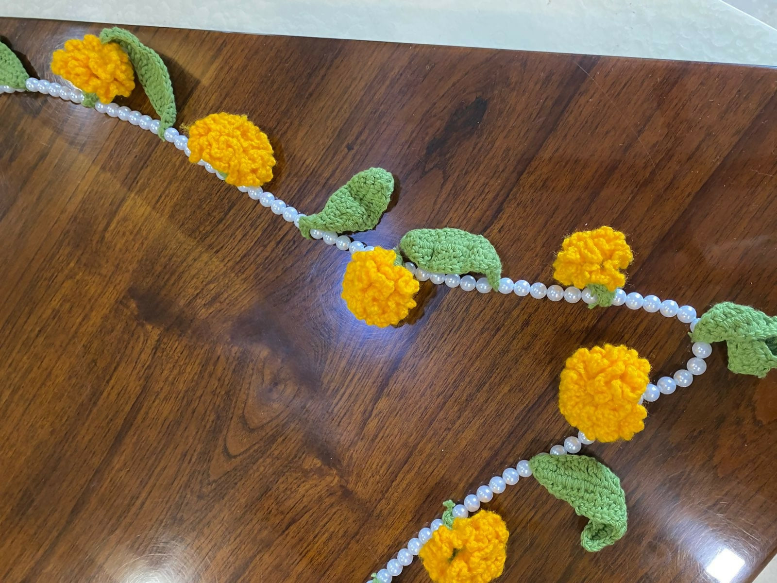 Pearl Marigold Garland