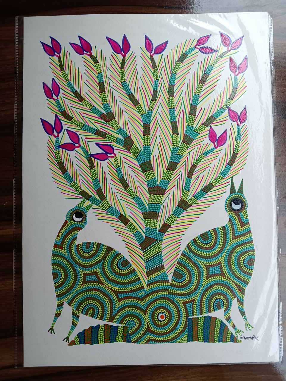 Wild Pattern Dance- Pithora Painting