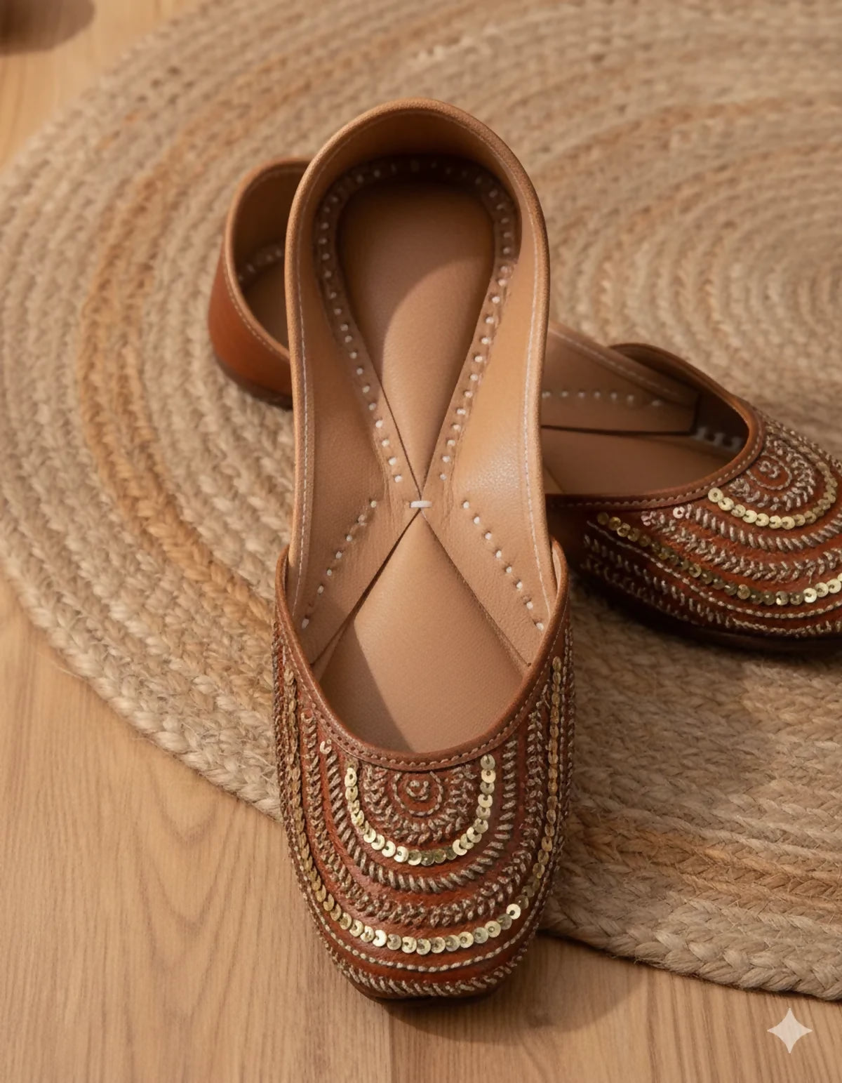 Celestial Embellishment Jutti – Handcrafted by UrbanicIndia