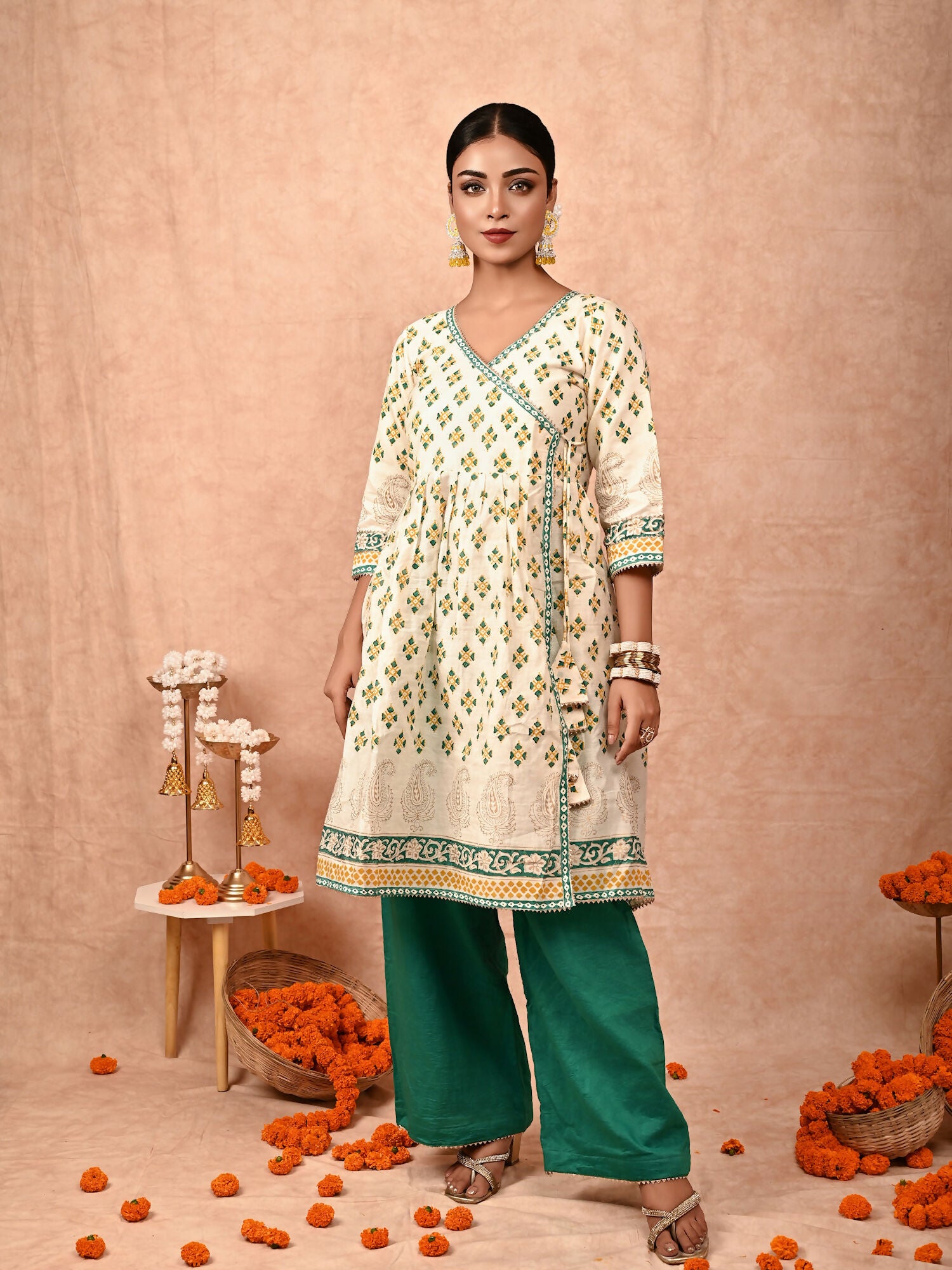 Mallika chanderi silk kurta set