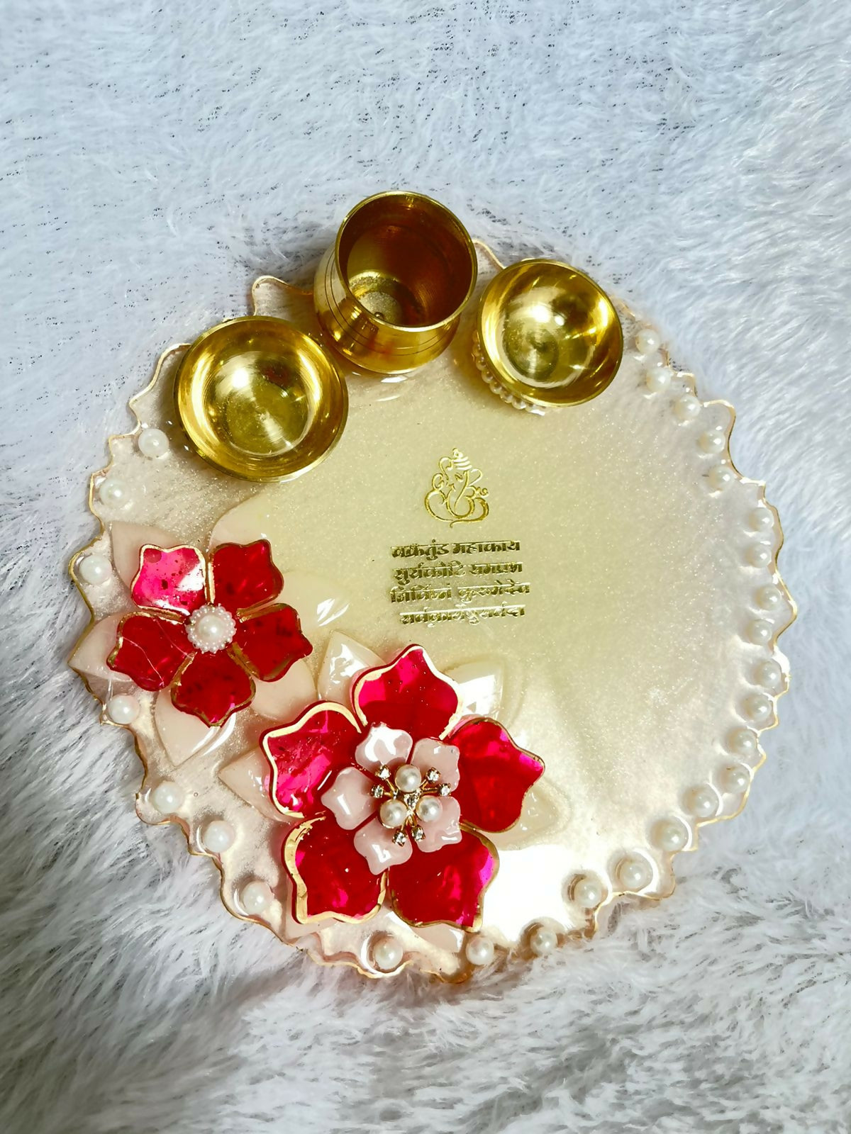 Resin Pooja Thali – The Divine Edit