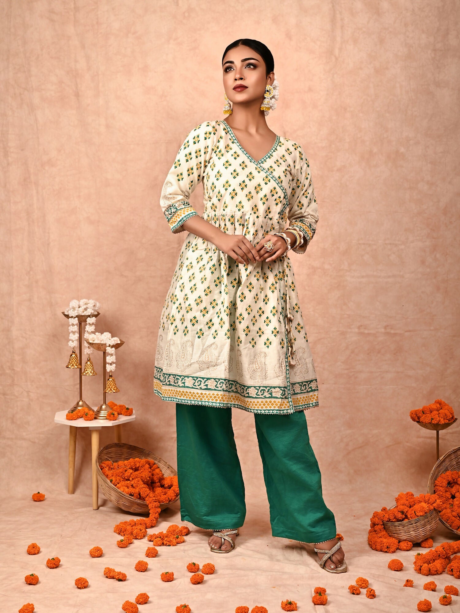 Mallika chanderi silk kurta set