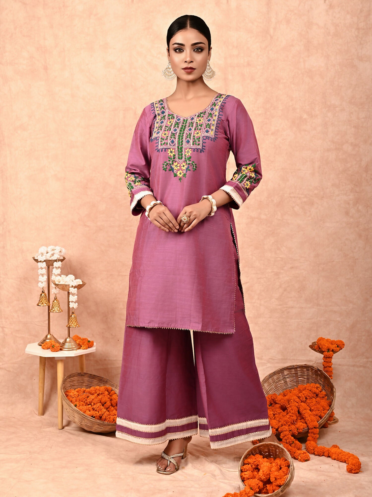 Amira silk kurta set of 2