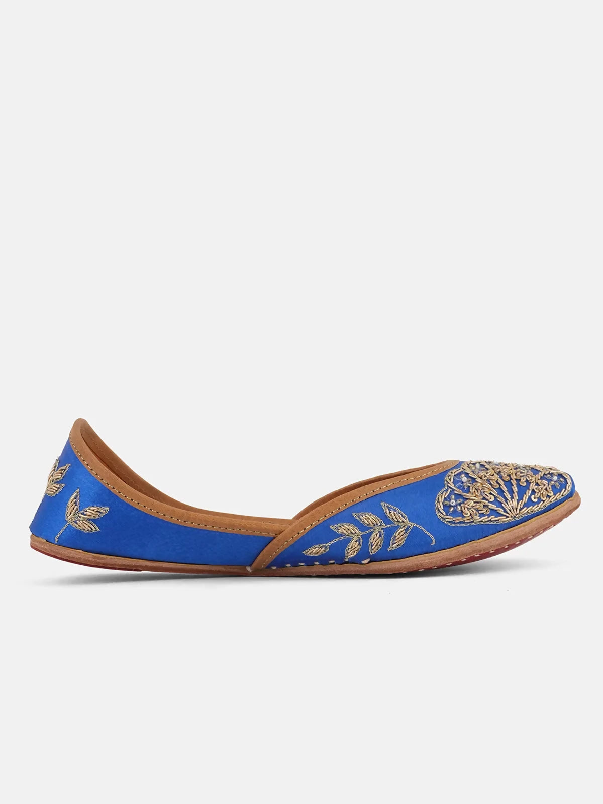 Blue Anmoria Handcrafted Jutti For Women