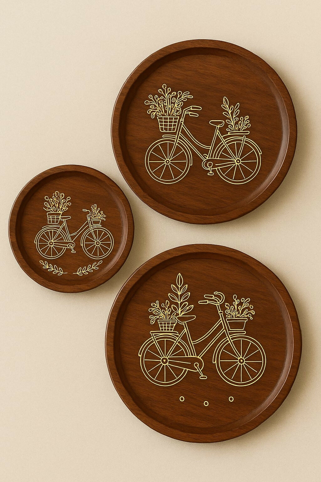 Wall Decor Plates in Tarkashicrafts – Set of 3