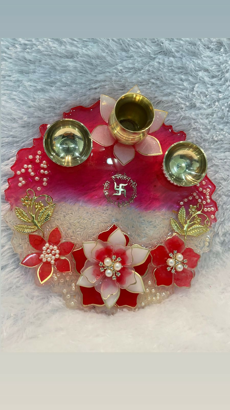 Resin Pooja Thali – Radiance Luxe
