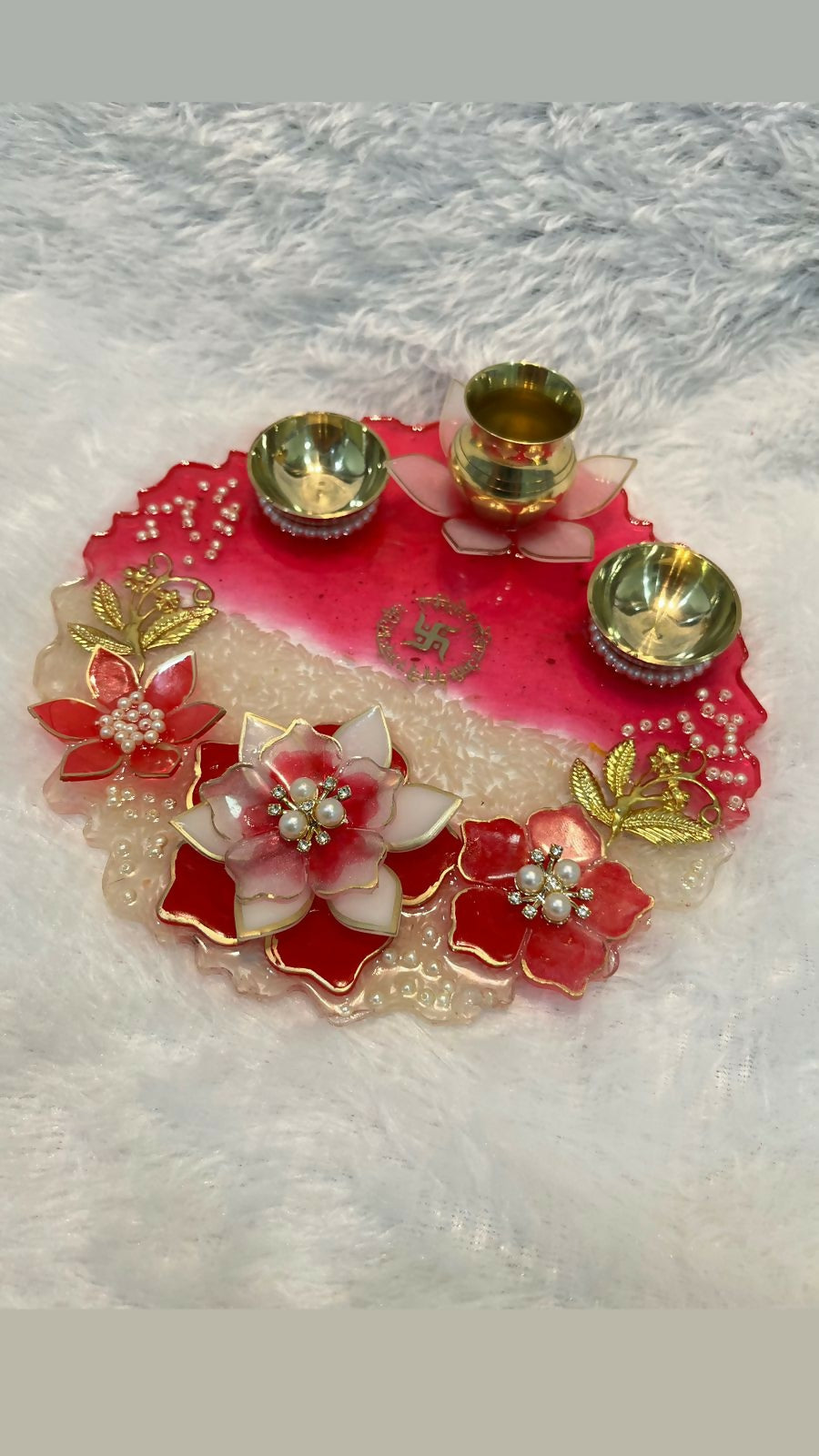 Resin Pooja Thali – Radiance Luxe