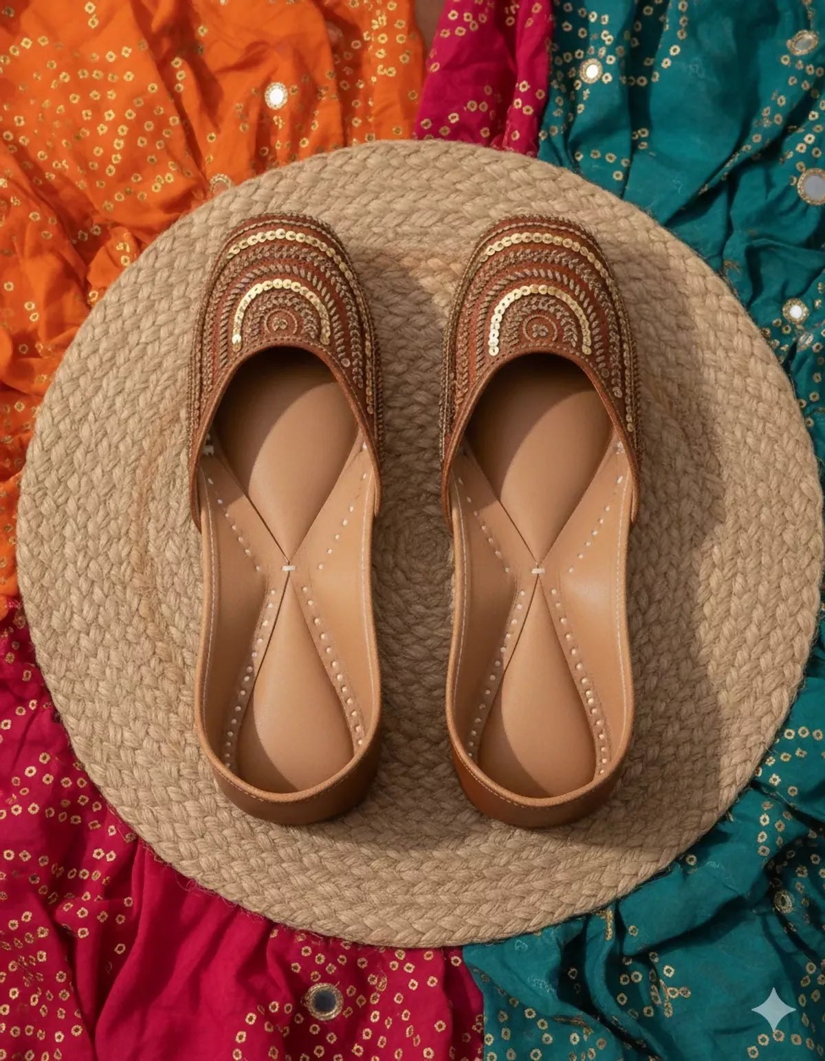 Celestial Embellishment Jutti – Handcrafted by UrbanicIndia