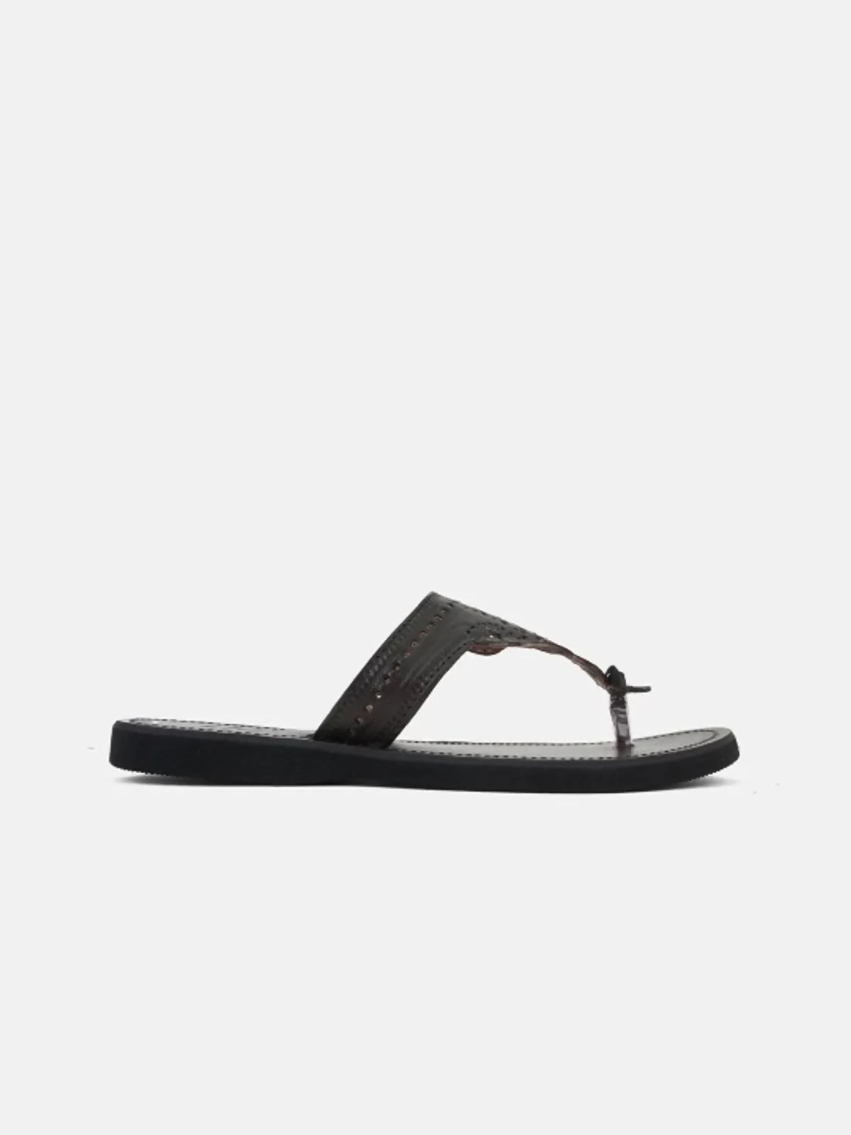 Brown Leather Kolhapuri For Women