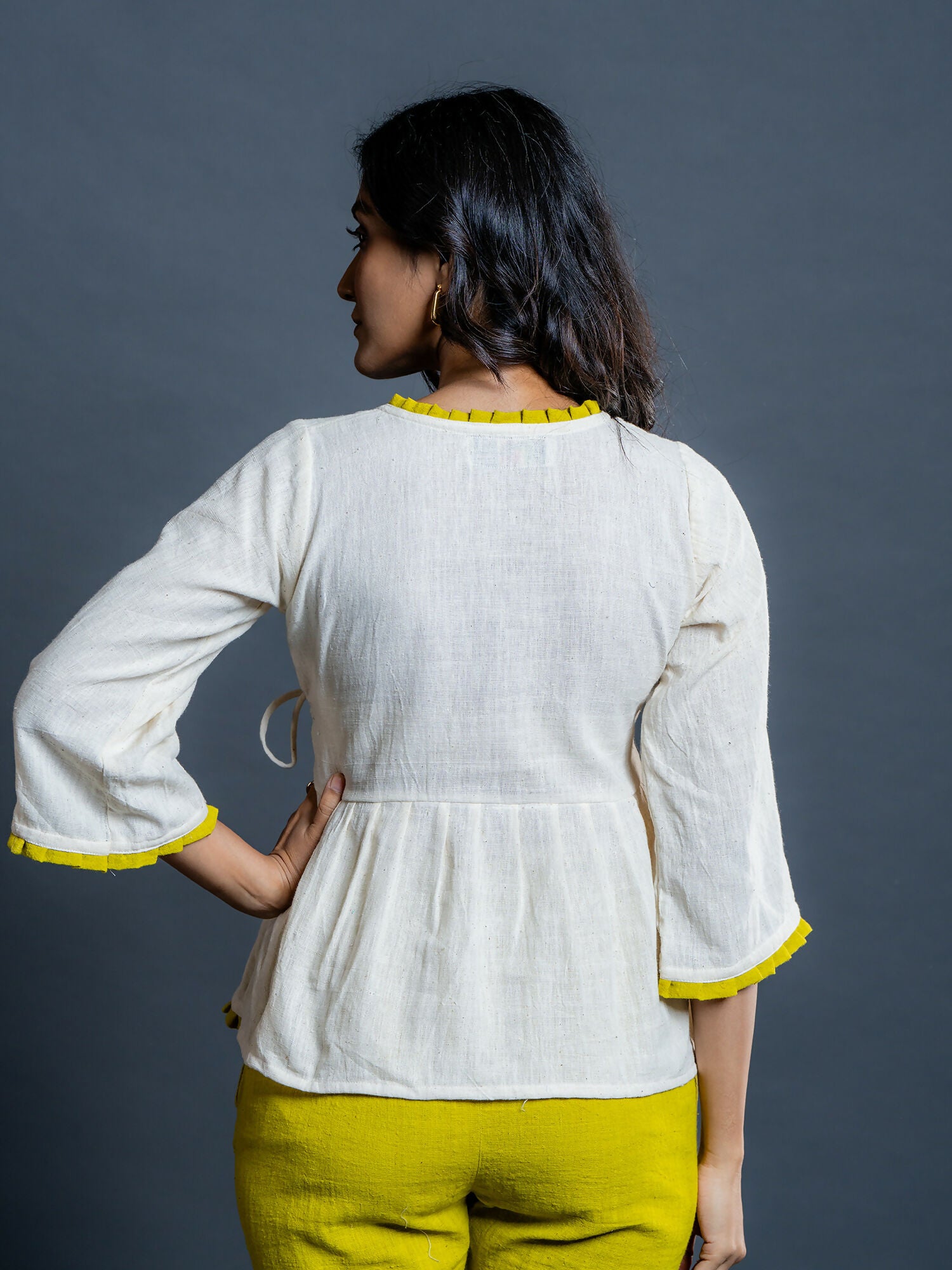 Astra Handwoven Kala Cotton Crop Top