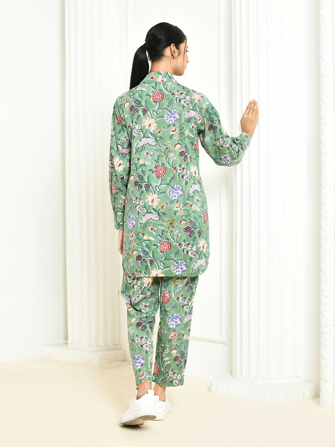 Dhanvi Handprinted Cotton Co-ord Set