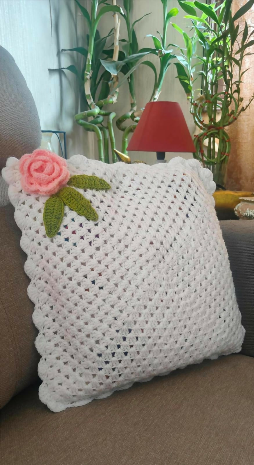 Rose & Lace Cushion