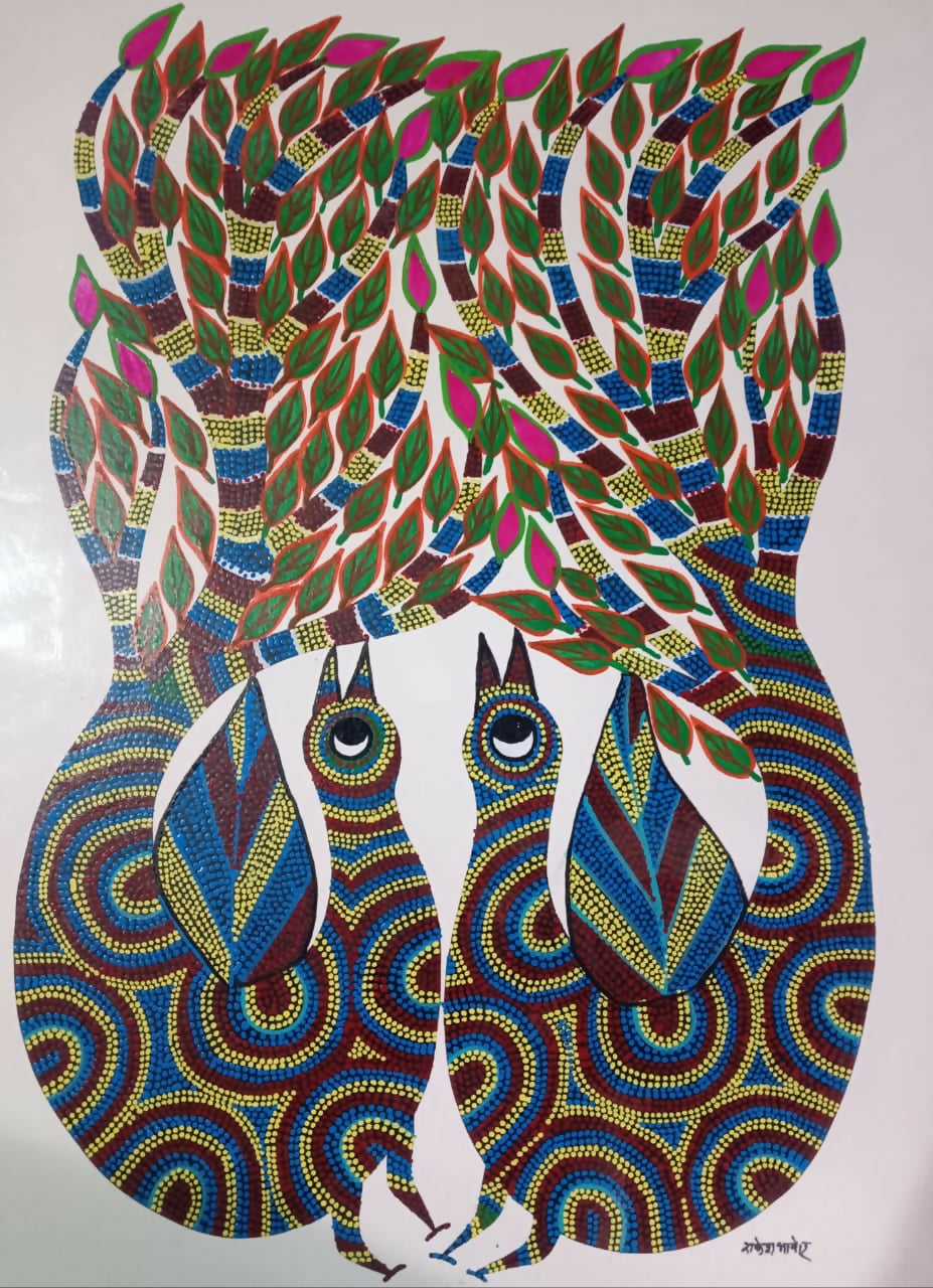 Mystic Meadow- Pithora Painting