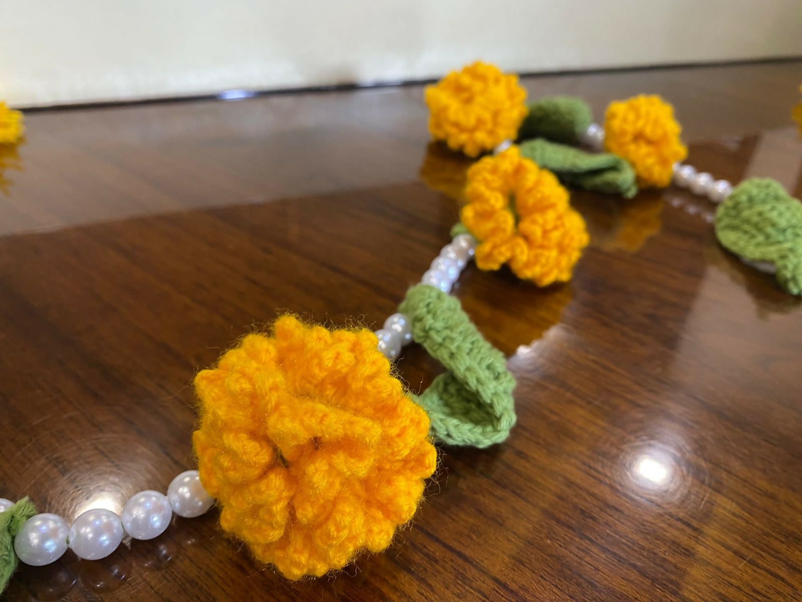 Pearl Marigold Garland