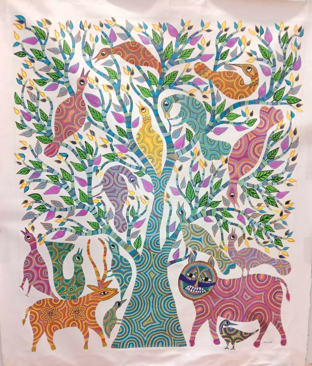 Harmony of Creatures- Pithora Painting