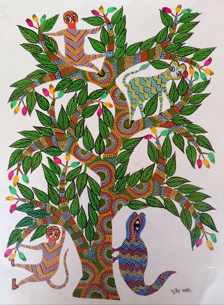 Colourful Lifeforms- Pithora Painting