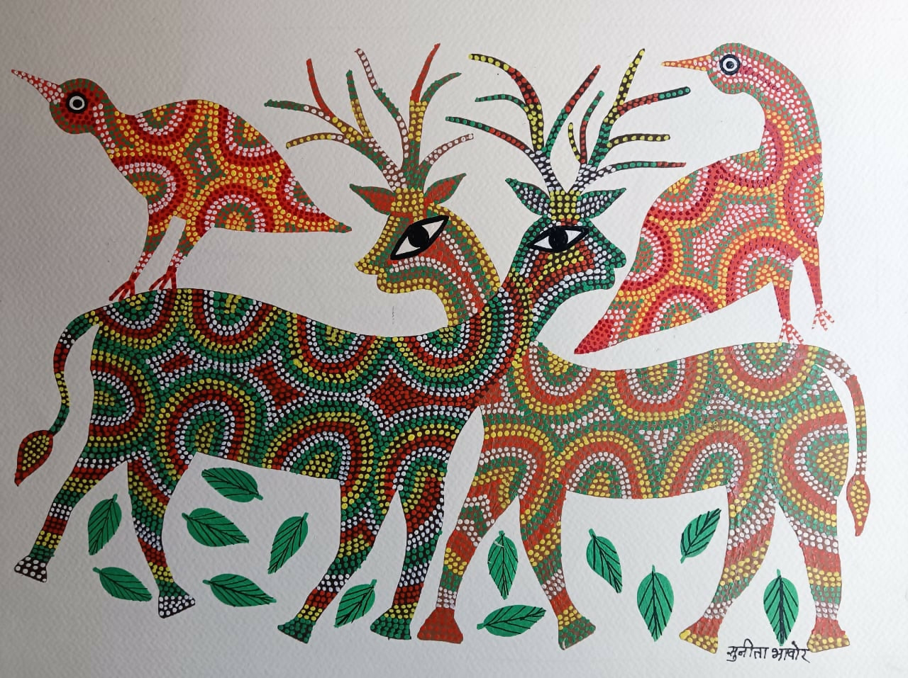 Rhythm of the Herd- Pithora Painting