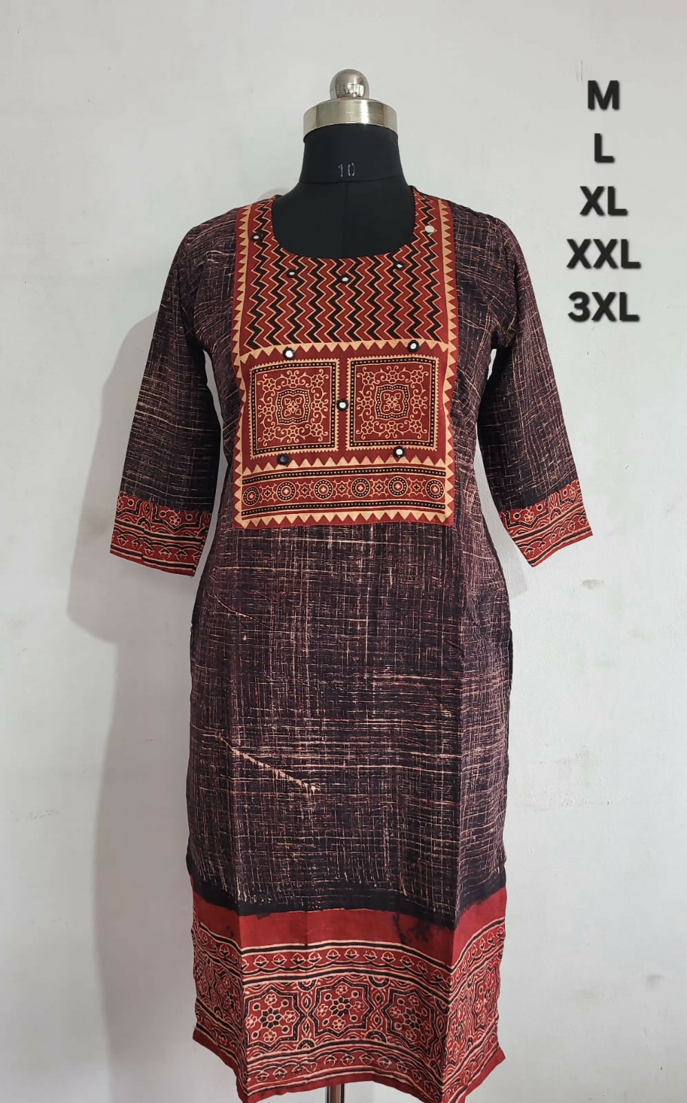 Abstract Ethnic Kurti