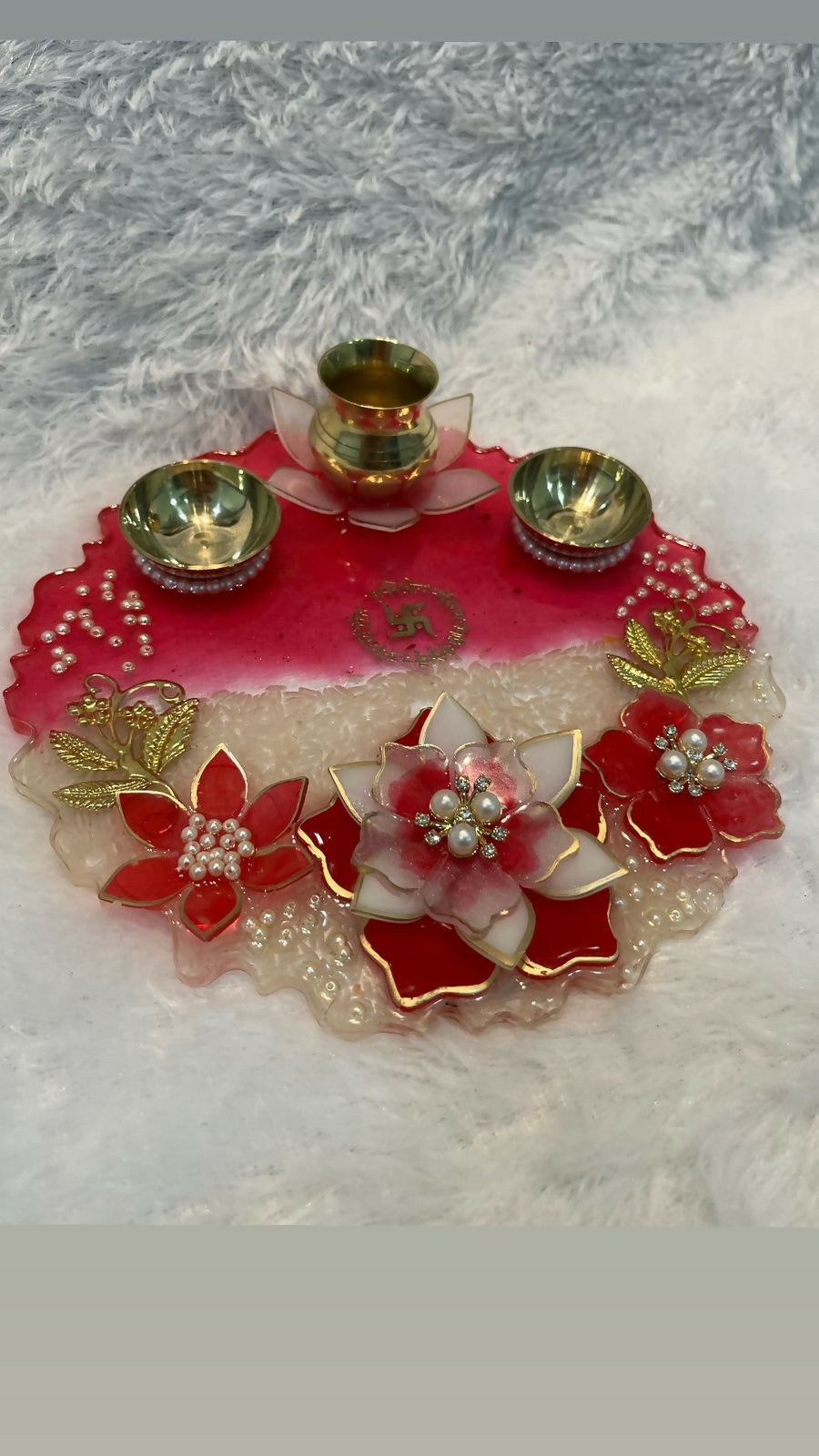 Resin Pooja Thali – Radiance Luxe