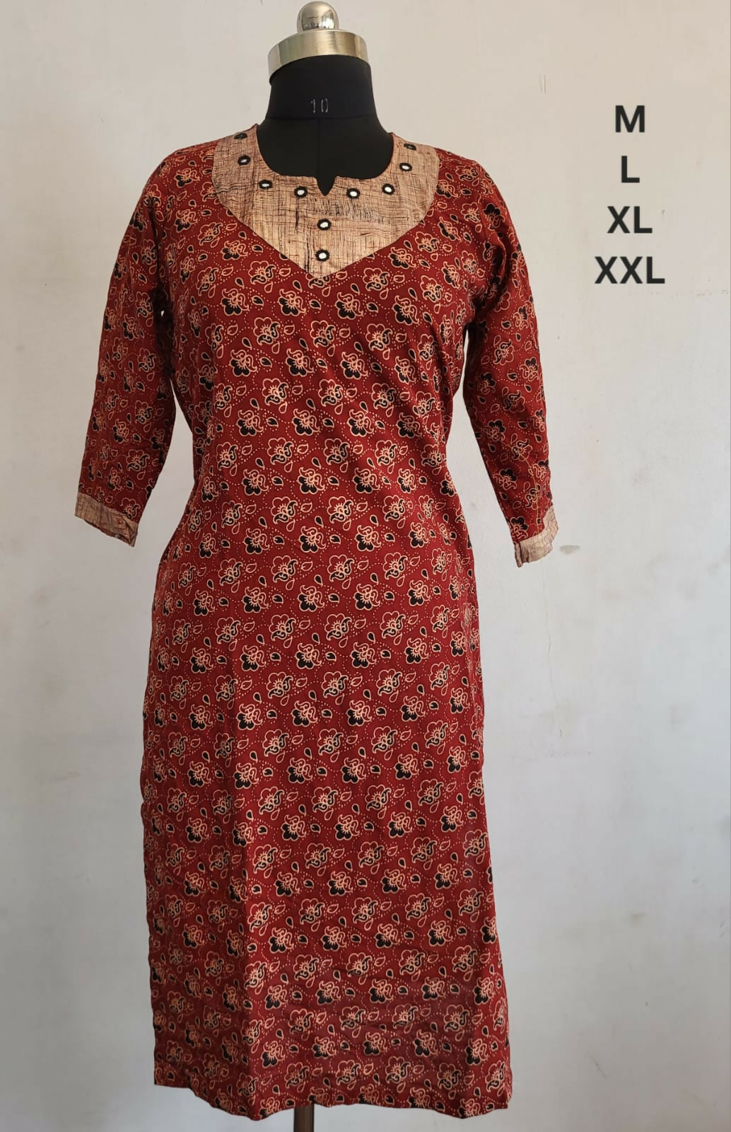 Reflective Motif Kurti