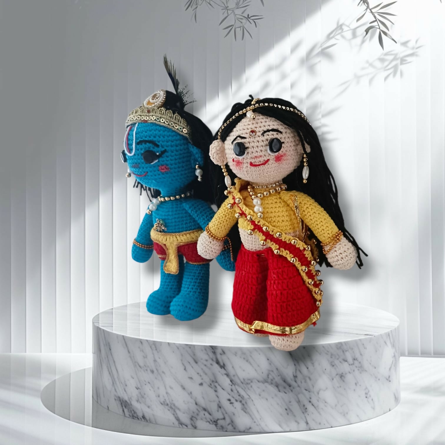 Crochet Radha Krishna Pair