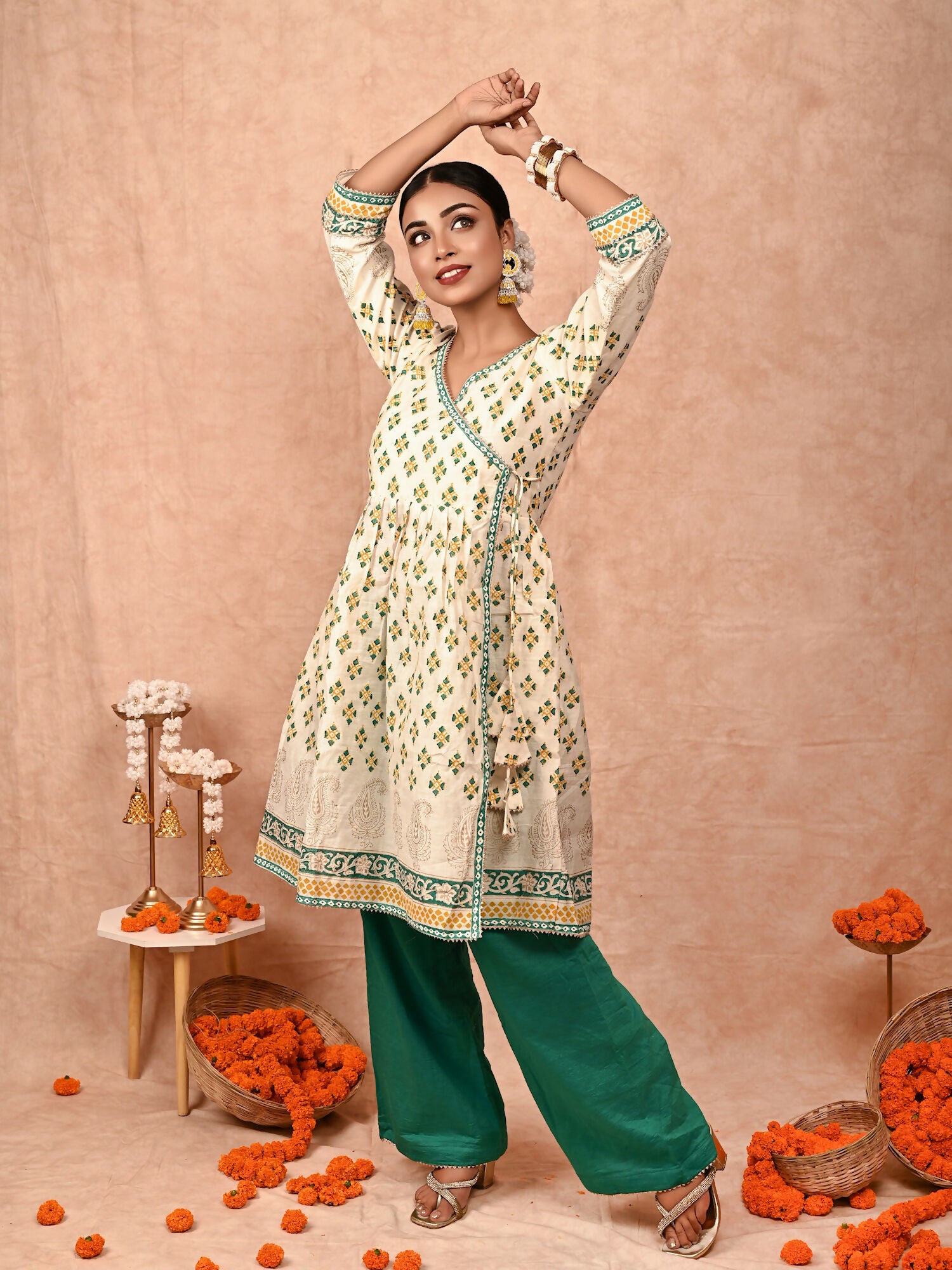 Mallika chanderi silk kurta set
