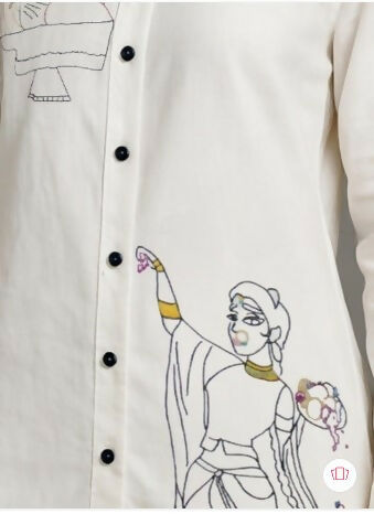 Odissi Art Shirt - Women Comfort Casual Shirt