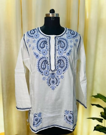 Azure Paisley Tunic