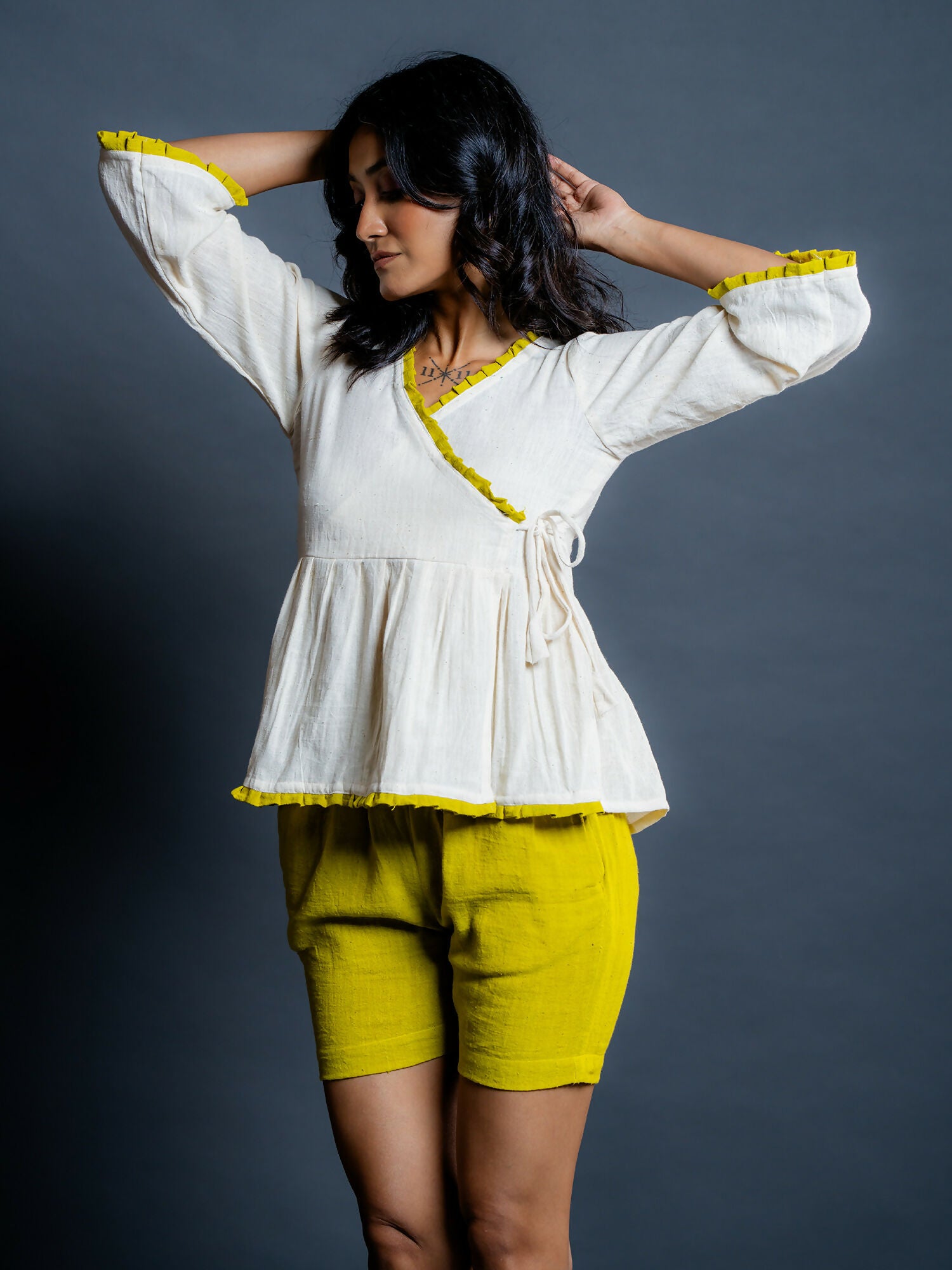 Astra Handwoven Kala Cotton Crop Top