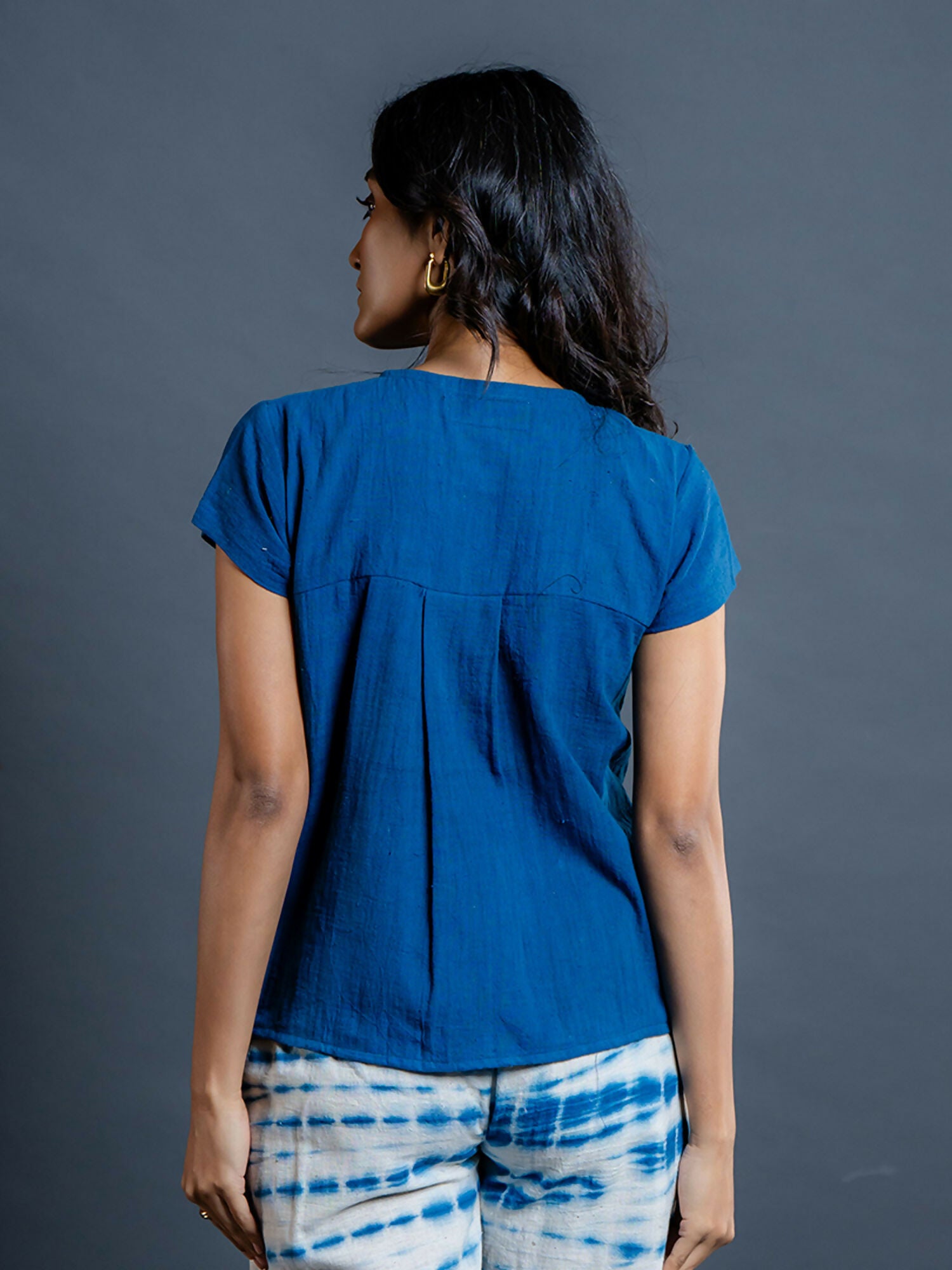 Ayra Handwoven Kala Cotton Crop Top