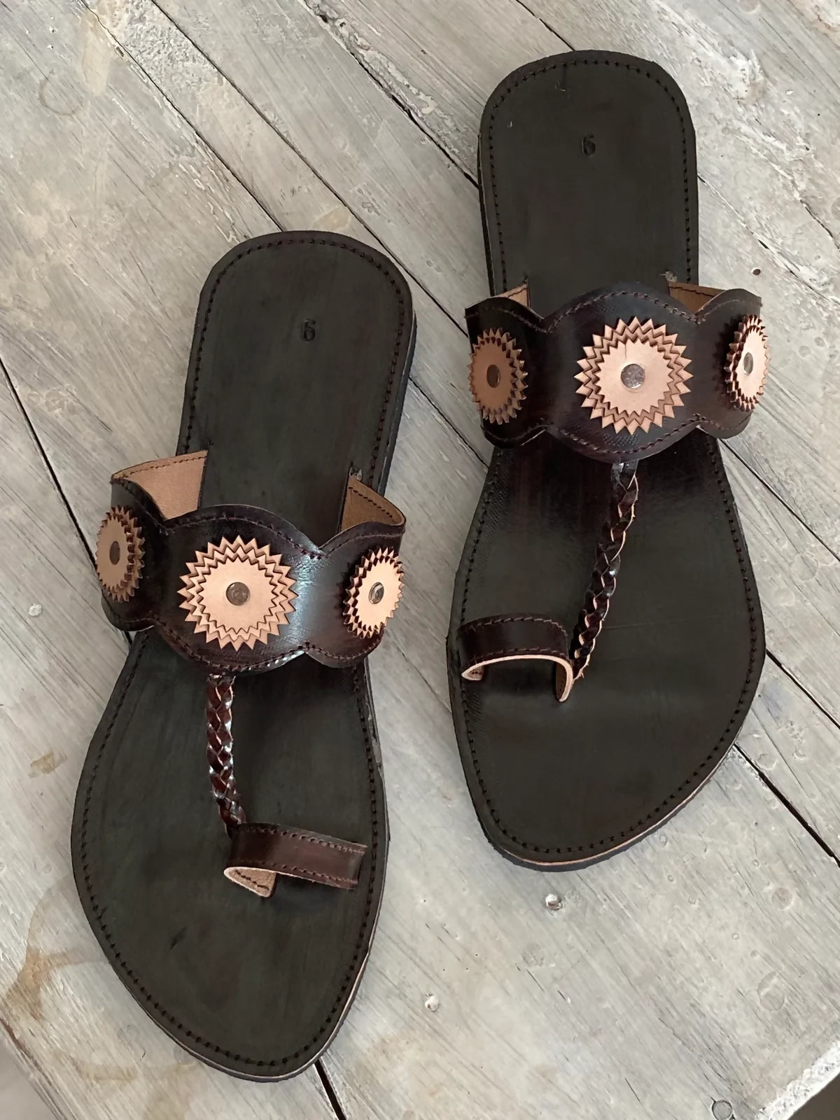 Coffee Handcrafted Kolhapuri Style For Women