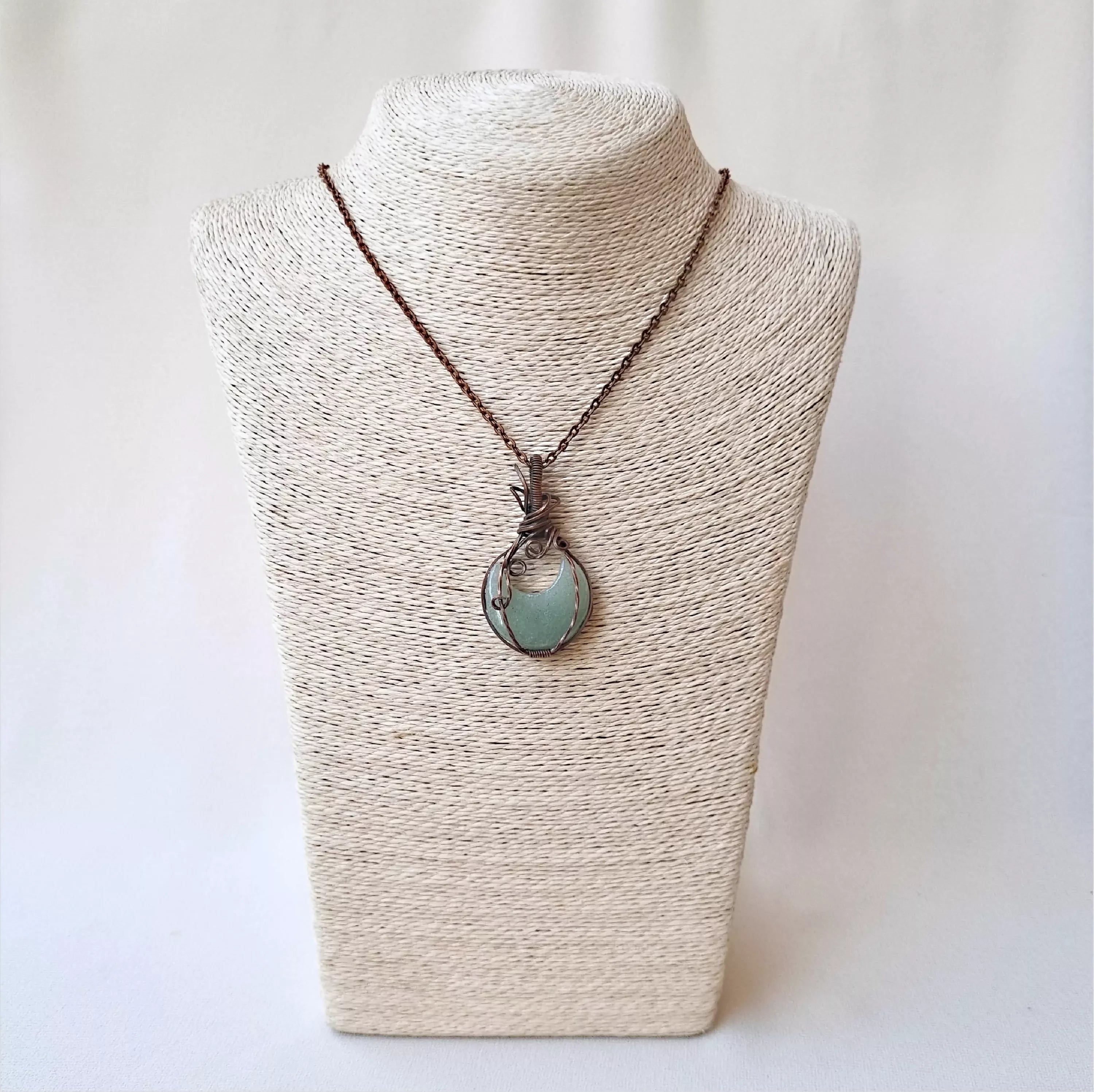 Aventurine Alchemy~ Green Aventurine and Copper necklace