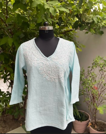 Aqua Angrakha Tunic